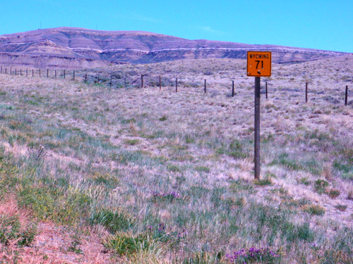 Wyoming 71 proceeds directly into Rawlins, WY.